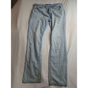 Smoke & Ash Jeans Mens Size 32X30 Blue Light Wash Denim Straight Pockets Casual